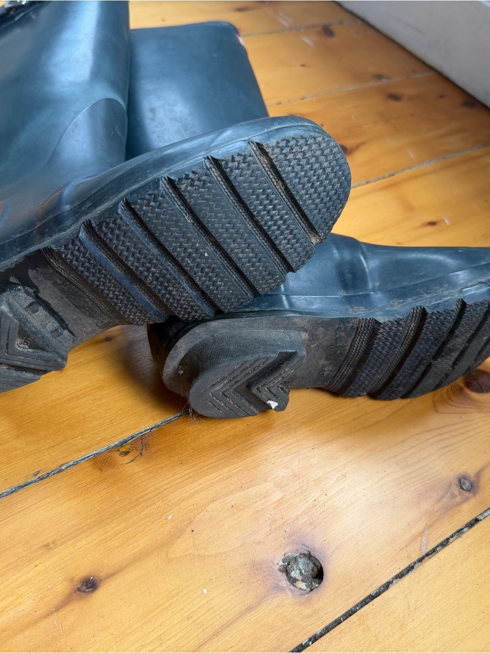 Women’s Navy Hunter Rainboots - Picture 5 of 7